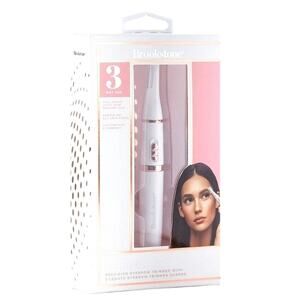 BROOKSTONE TRIMPRO CORDLESS PRECISION EYEBROW & FACIAL HAIR TRIMMER NEW!